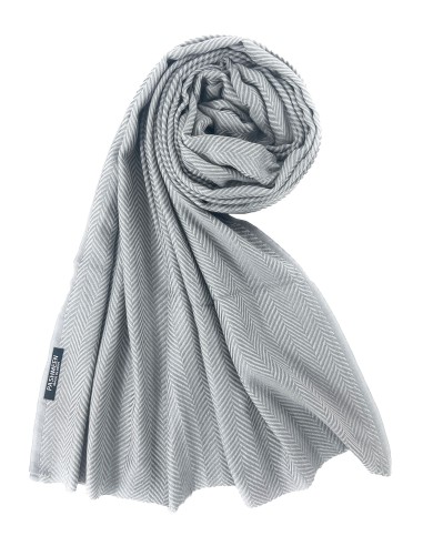 Harringbone Design Cashmere Fine Wool Stole