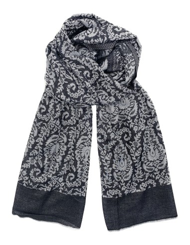 Majestic Paisley Modal Silk Scarf for Men and Women