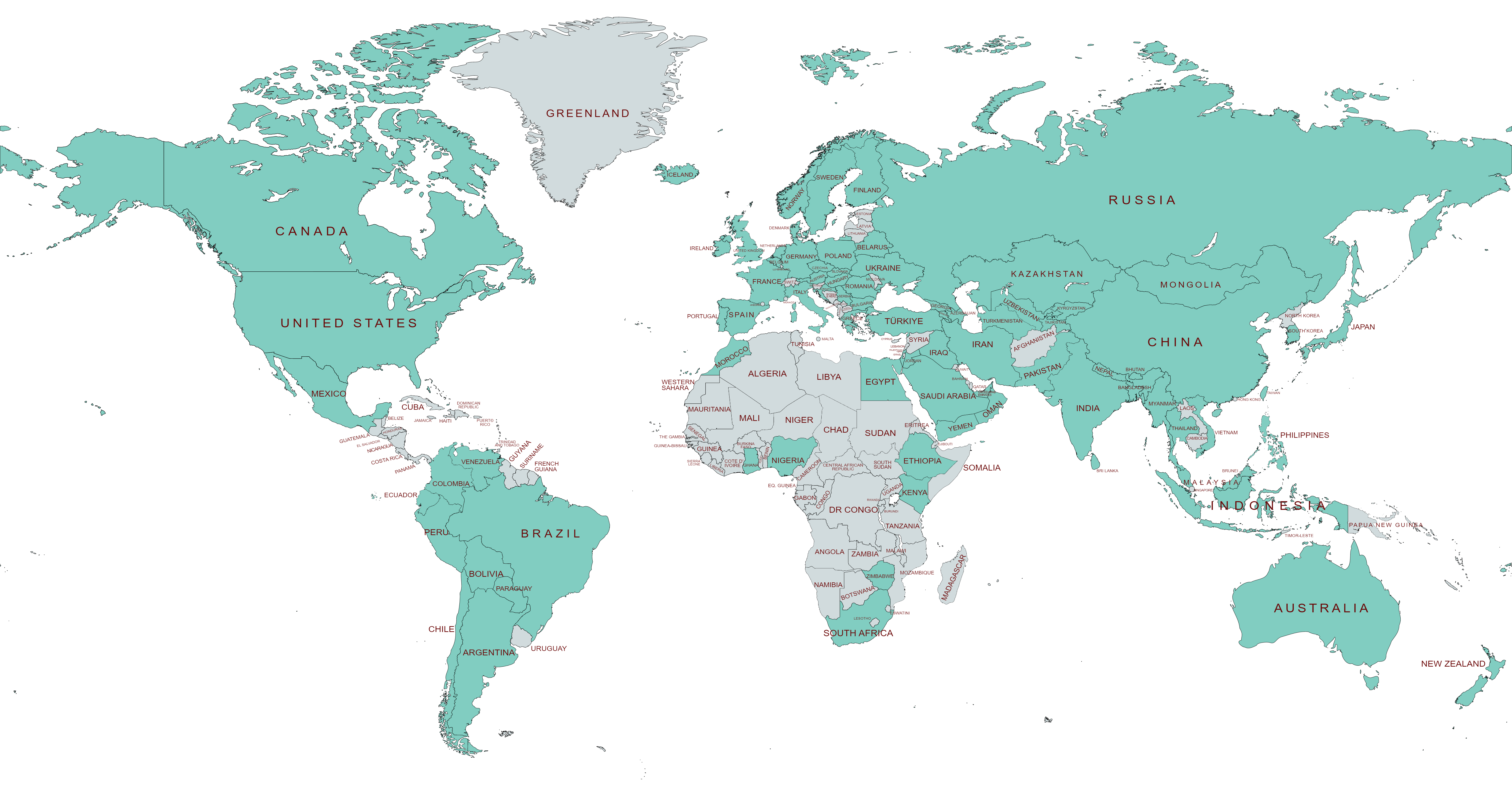 Pashmeen - Shipping Countries